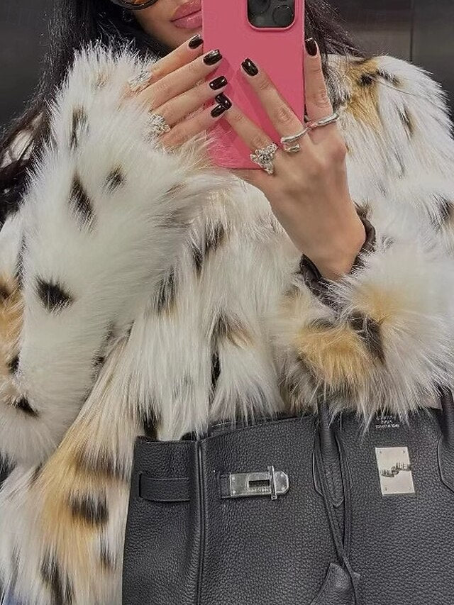 Comfortable Warm Furs Faux Coat Fur Women's Leathers