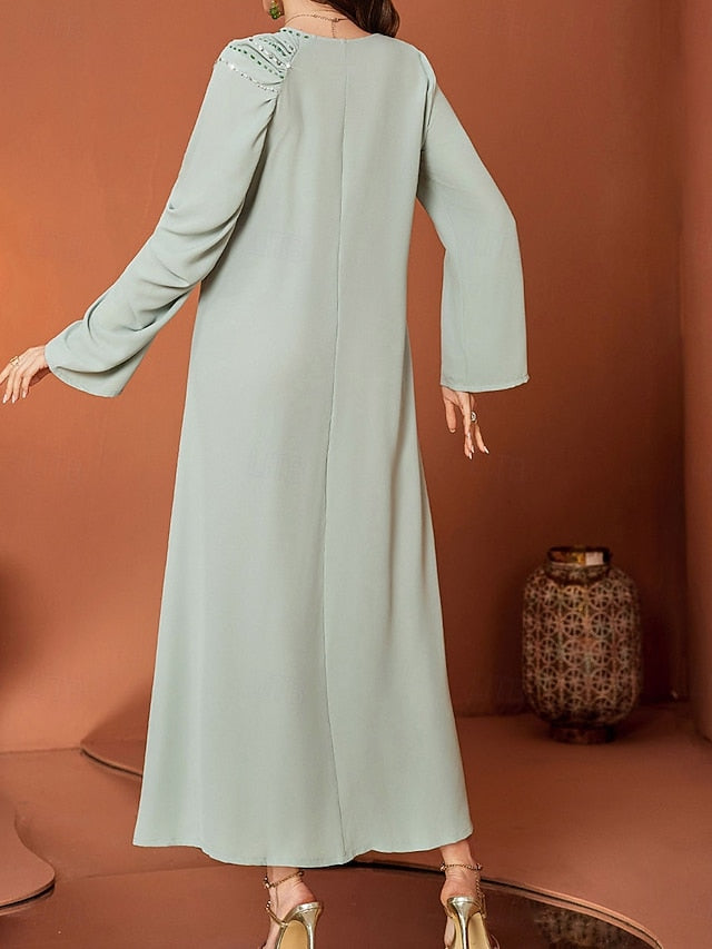 of Dress Neck A-Line the Bride Length Elegant V Mother Floor