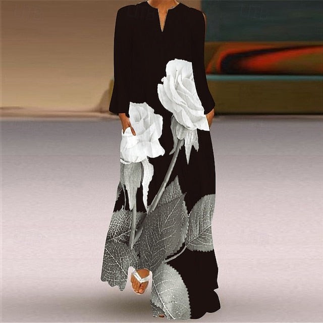 Women's Long Dress Maxi Dress Floral Dress Print Dress