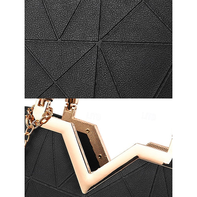 Elegant Women's – with Pearl Handbag Pendant Leather Faux