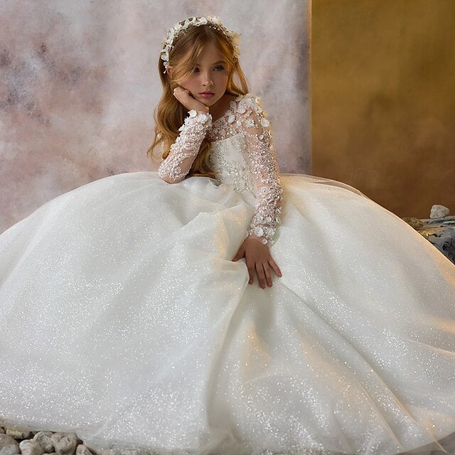 Flower Girls' First Communion Party Dress Girl