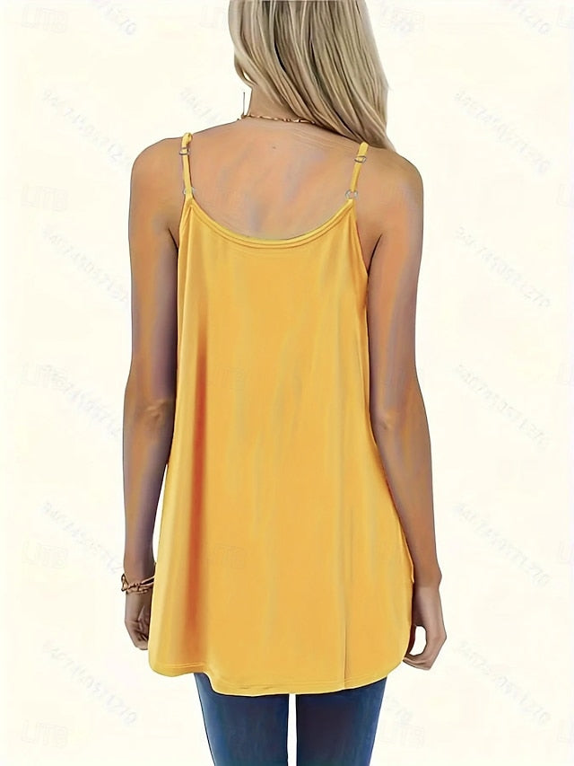 Multi Packs 2pcs Women's V Neck Sleeveless Green+pink Tank