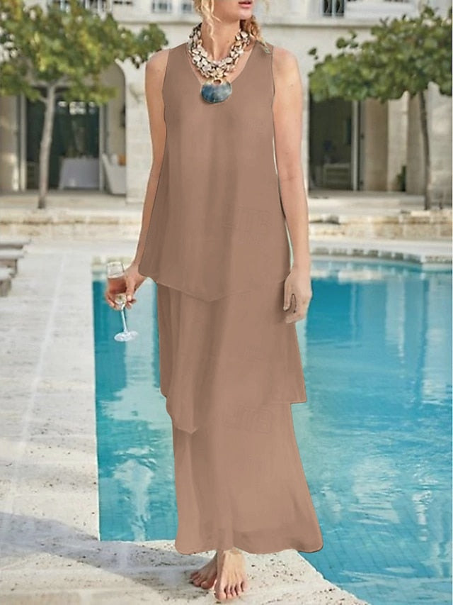 Sheath Column Ankle Length Wedding Guest Dress Formal Dresses