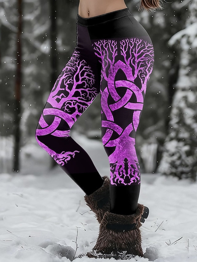 Women's Leggings Loungewear Vintage Ethnic Style Casual