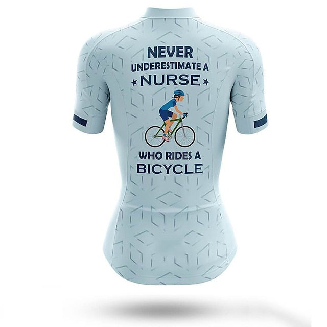 Women's Cycling Jersey Graphic Rainbow Unicorn Short Sleeve