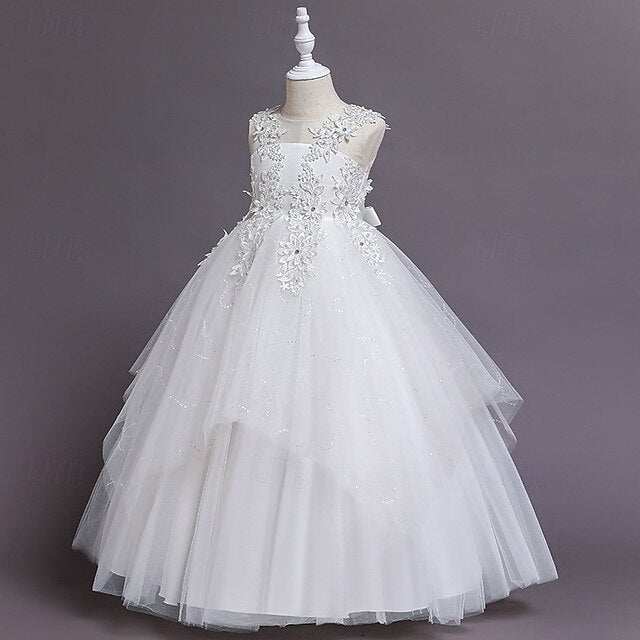 Girls' Princess Girl Flower Dress Kid's