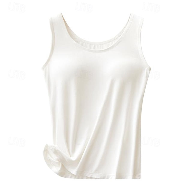 Women's Camisole Tank Tops Seamless Scoop Neck Sleeveless