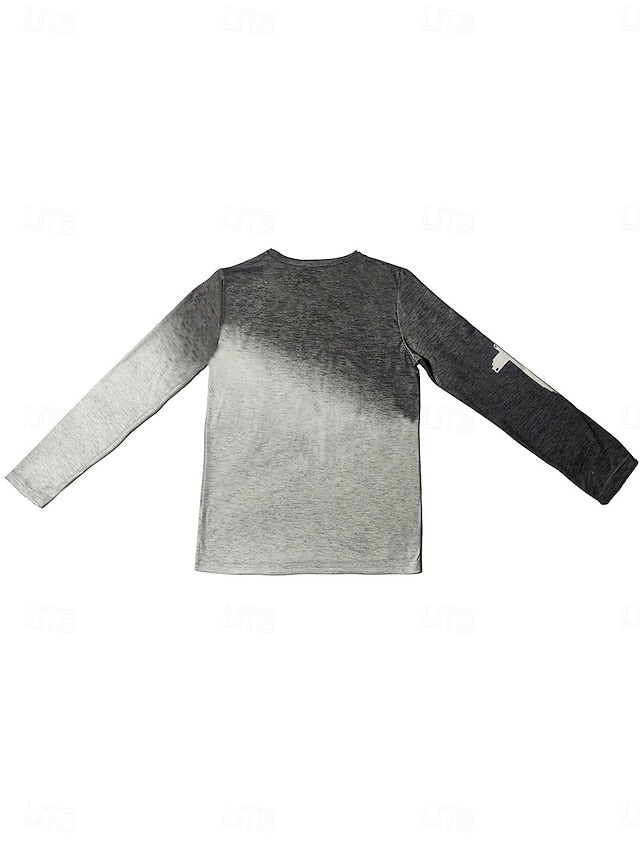Women's T shirt Crew Neck Long Sleeve Tunic Casual Print