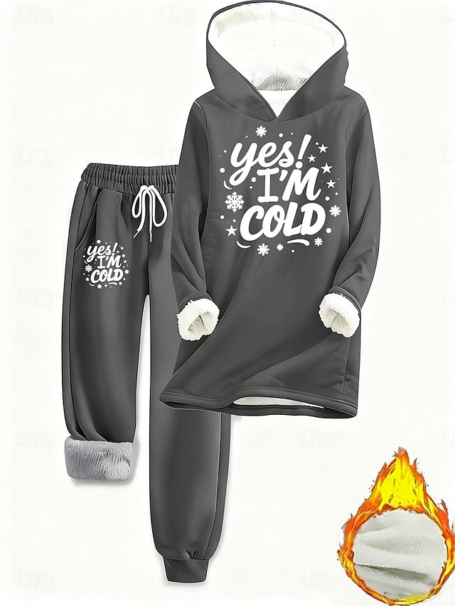 Women's Two Piece Sets Tracksuit Pants Sets Long Sleeve