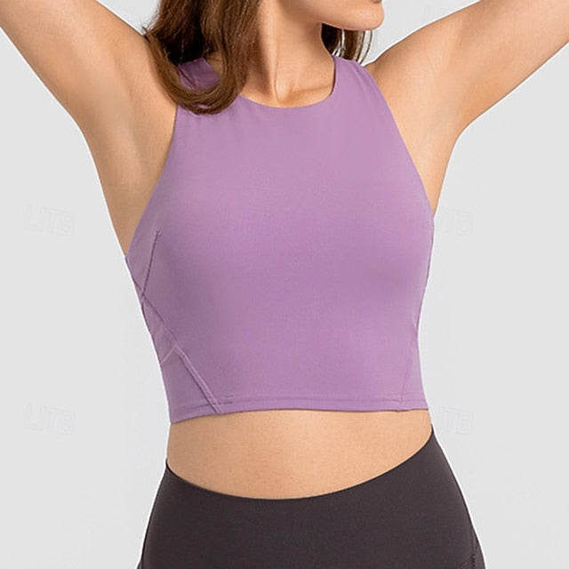 Women's Racerback  Bra Sports Tank Top Padded Sleeveless