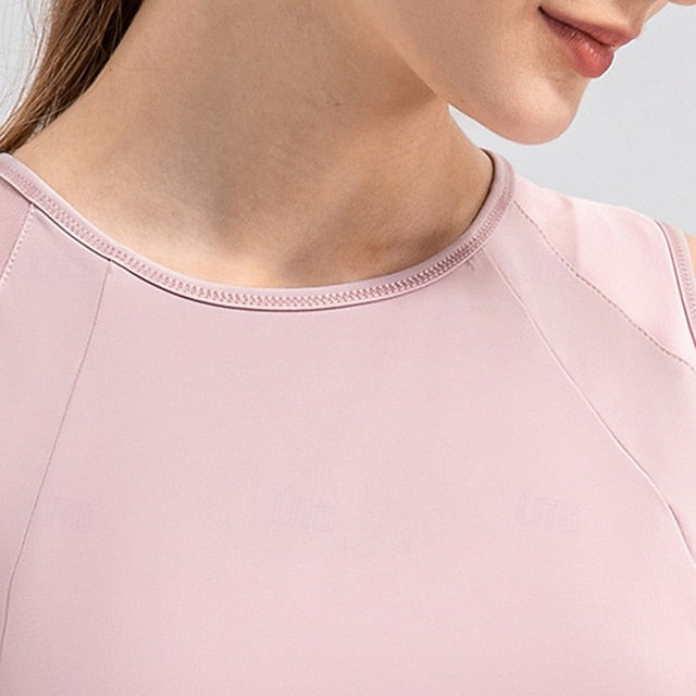 Women's Solid Colored Tank Top Workout Tops Elastic