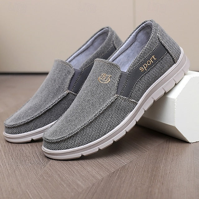 Loafers Boots PU Winter Slip-Ons lined Fleece Men's
