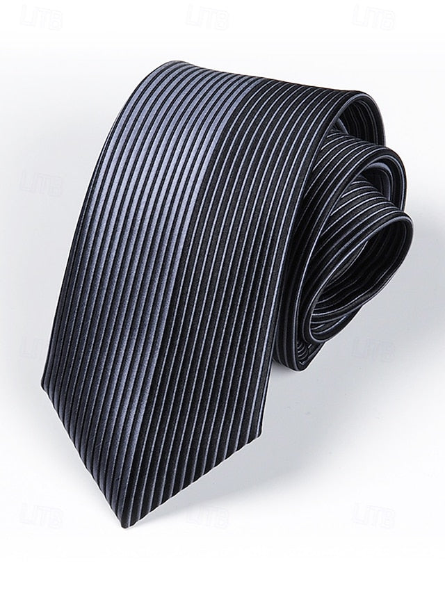 Positioning - Tie Men's Narrow Pattern 6cm Stripe