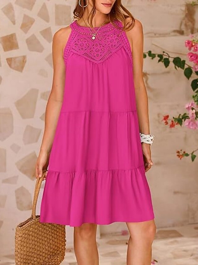 Women's Mini Dress Halter Dress Vacation Casual Outdoor