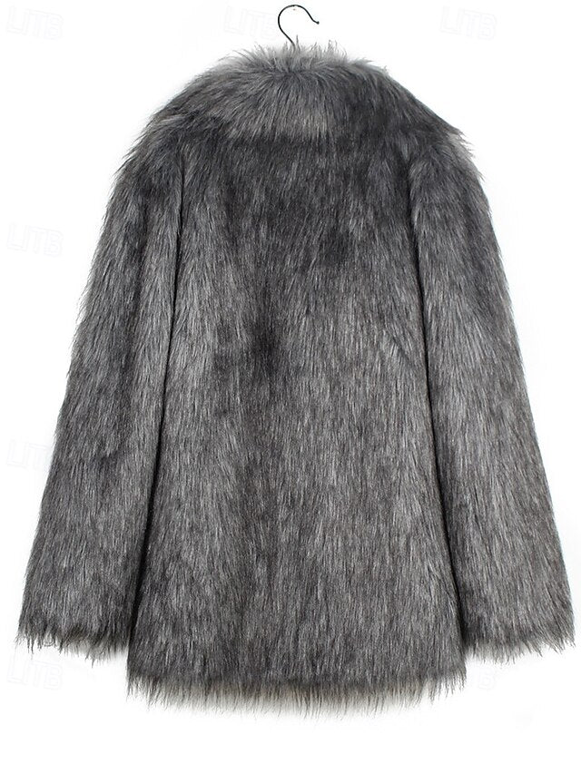 Faux Comfortable Women's  Warm Coat Fur Furs