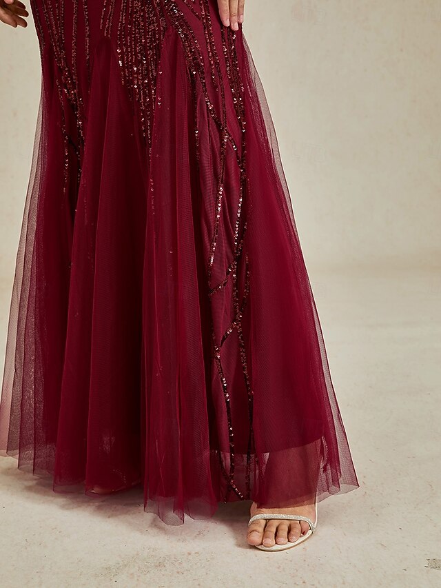 Women's Sequins Maxi Dress Sheath Dress Elegant Evening