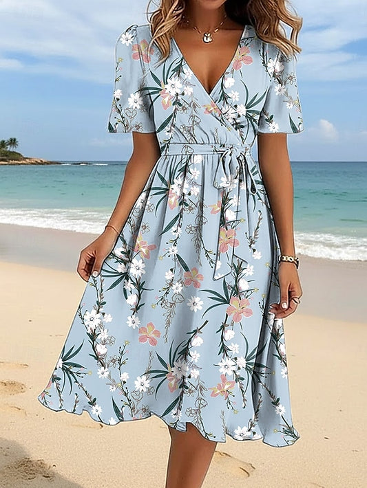 Women's Midi Dress A Line Dress Vacation Casual Holiday