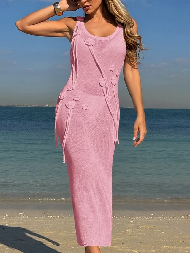 Women's Swimwear Cover Up Swim Dress Swimsuit Vacation