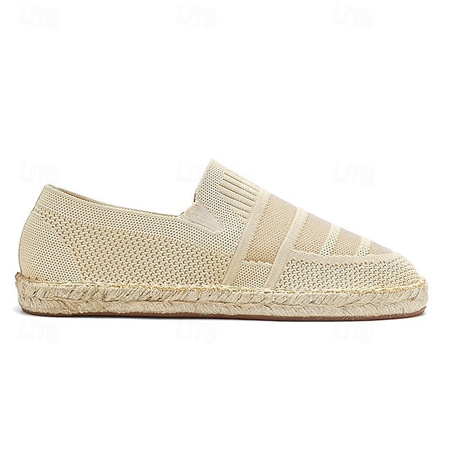 with Woven – Design Espadrilles Beige Men's Vacation