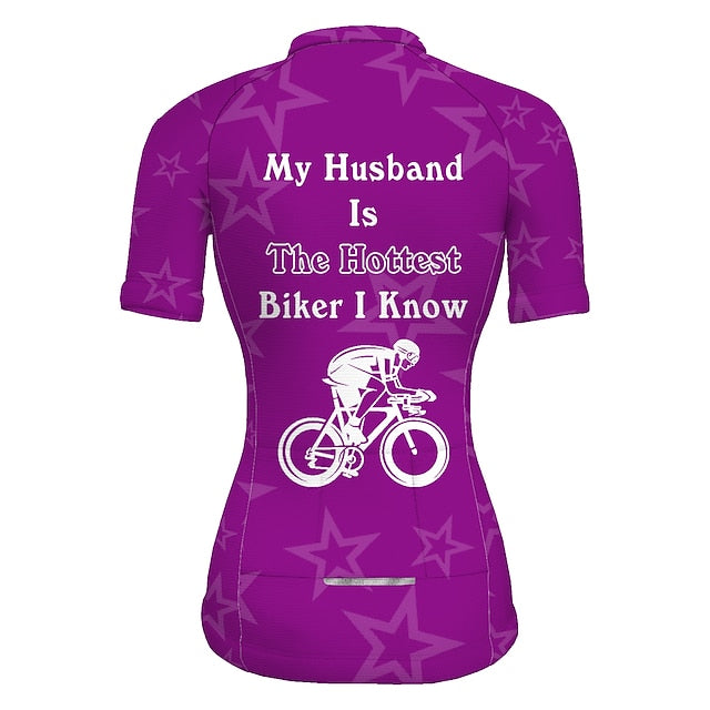 Women's Cycling Jersey Graphic Funny Short Sleeve Bike
