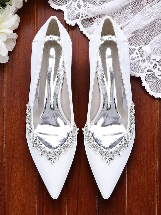 Block Heel Pumps Wedding Pink Satin Women's