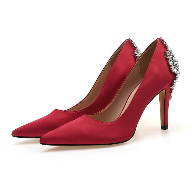 Bridesmaid Pumps Office Shoes Bridal Wedding Women's