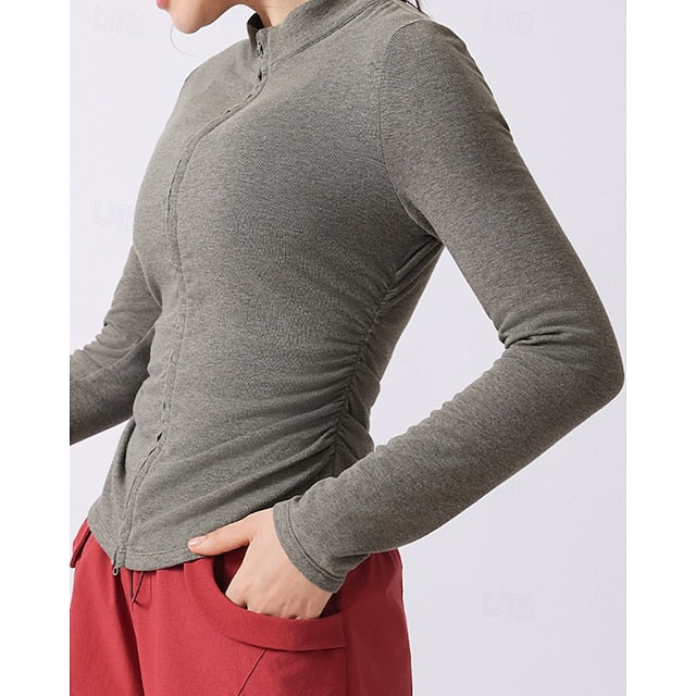 Women's Solid Colored Tennis Shirt Sport Top Stylish Golf