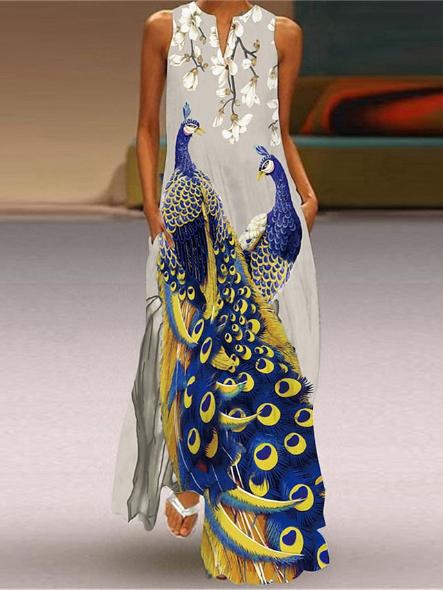 Women's Maxi long Dress Midi Dress Casual Dress T Shirt