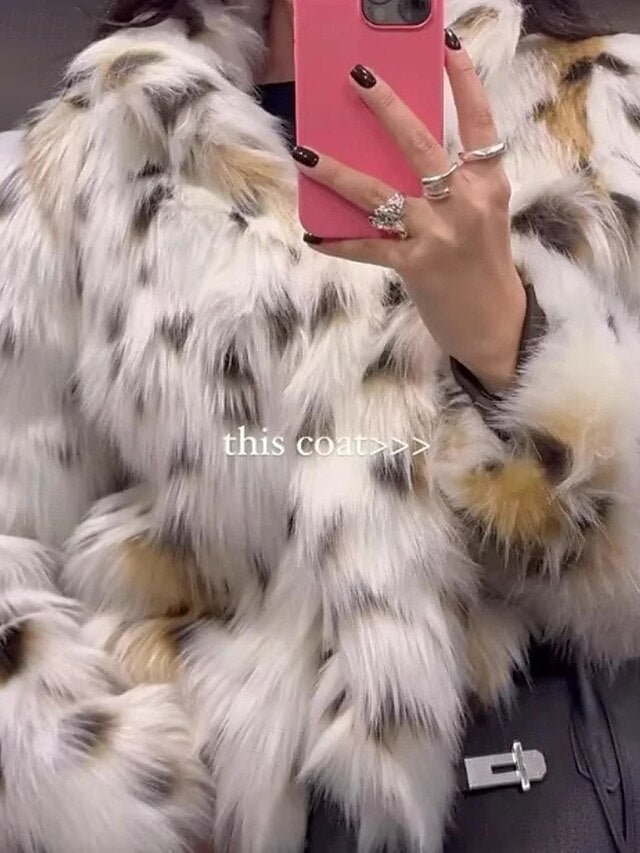 Comfortable Warm Furs Faux Coat Fur Women's Leathers