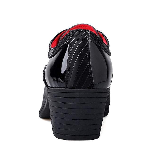 Formal Men's Shoes Stylish Leather – Patent Lace-Up