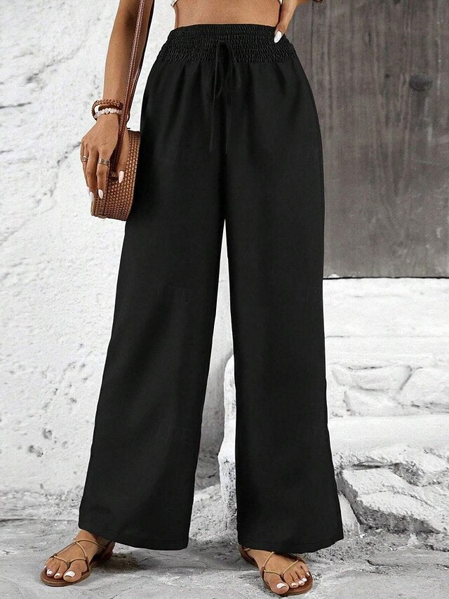 Women's Trousers Casual Pants Straight Vacation Fashion