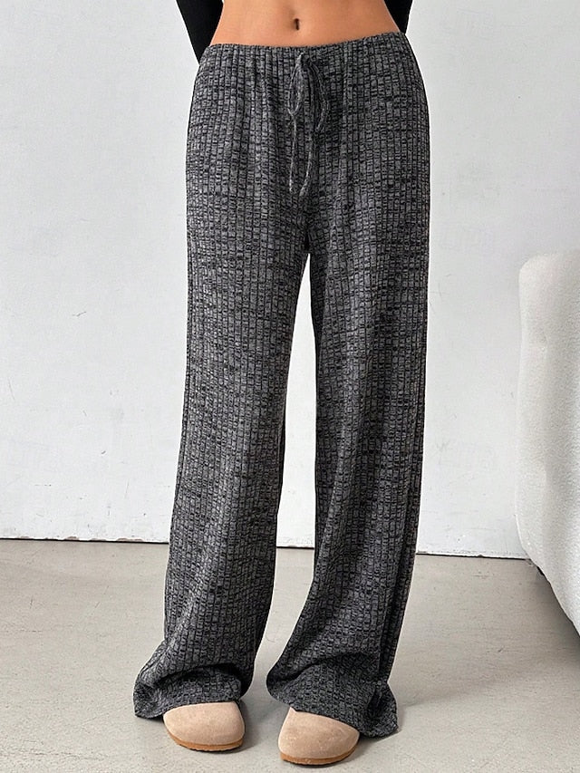 Women's Slacks Pants Trousers Streetwear Casual Full Length