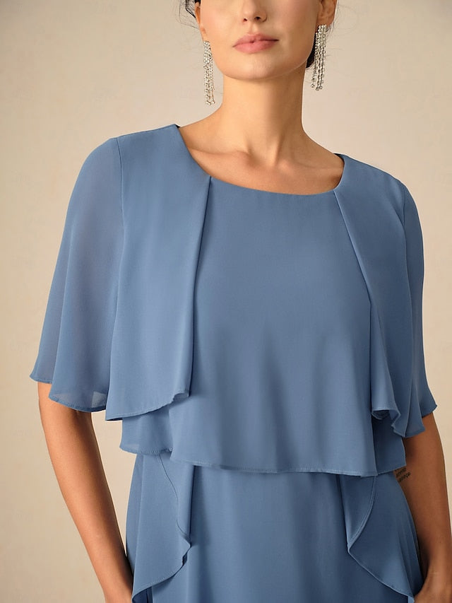 Women's Wedding Guest Cocktail Dress Ruffle  Elegant