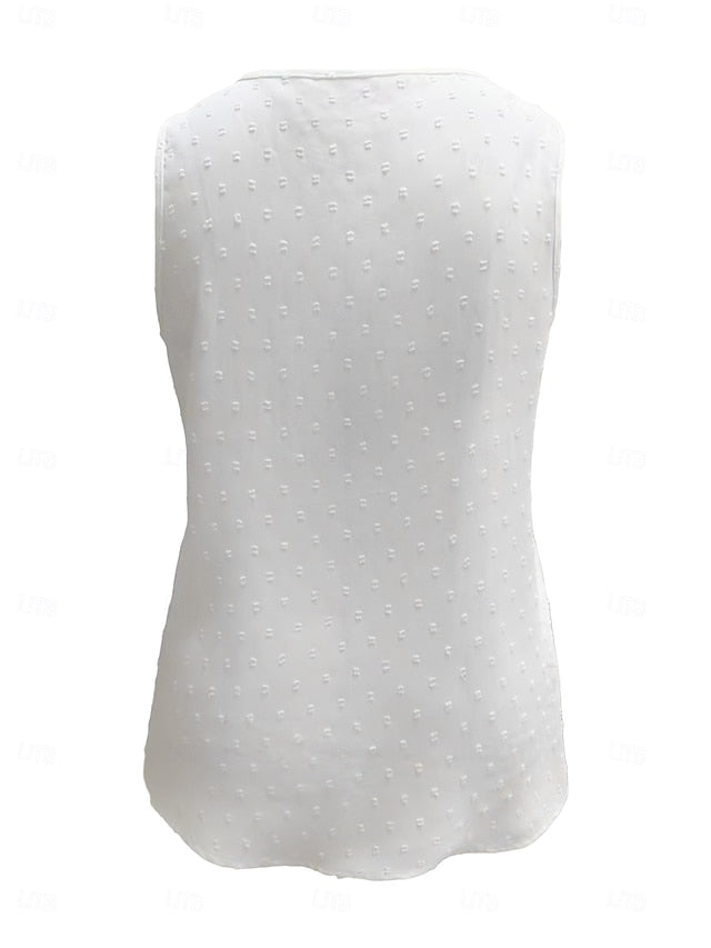 Women's Tank Top Lace Tops Lace Patchwork Plain Fashion