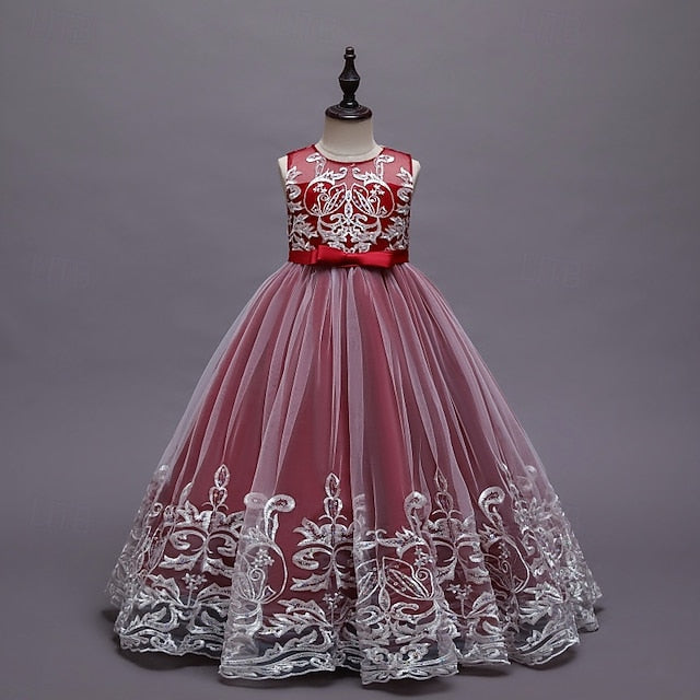 Girls' Princess Flower Dress Kid's Girl