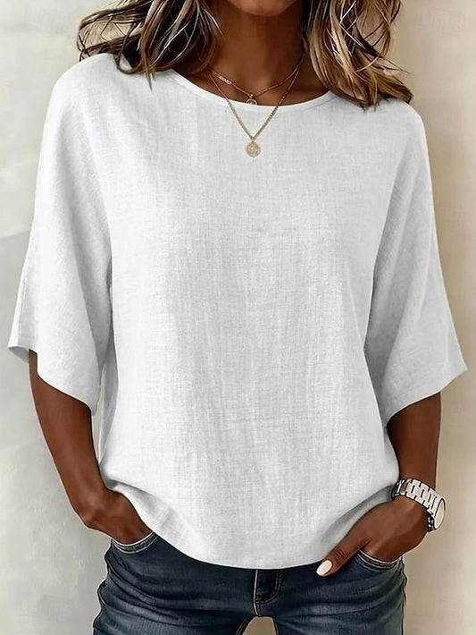 Women's Tunic Solid Color Plain Vintage Stylish Regular