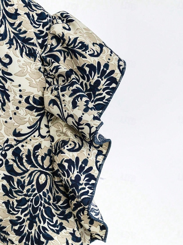 Women's Blouse Wide Leg Pants Sleeveless V Neck Floral
