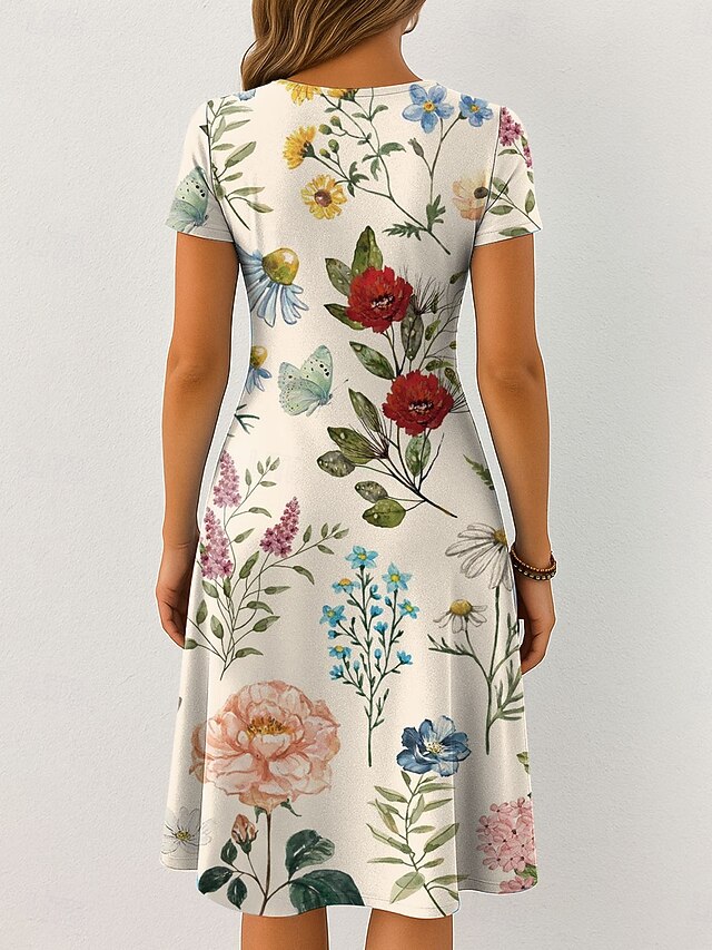 Easter Women's Midi Dress Casual Dress T Shirt Dress Tee