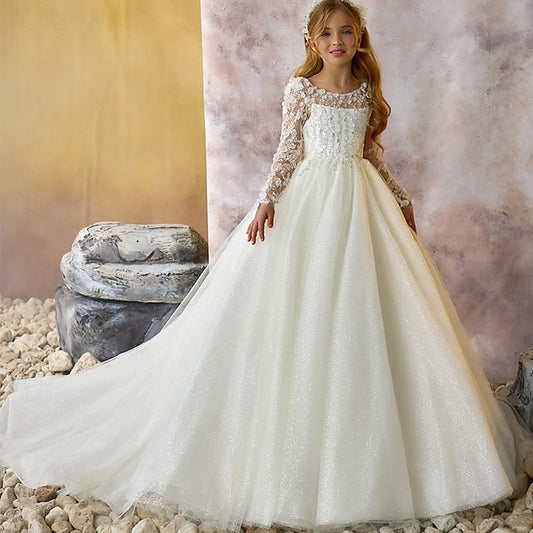 Flower Girls' First Communion Party Dress Girl