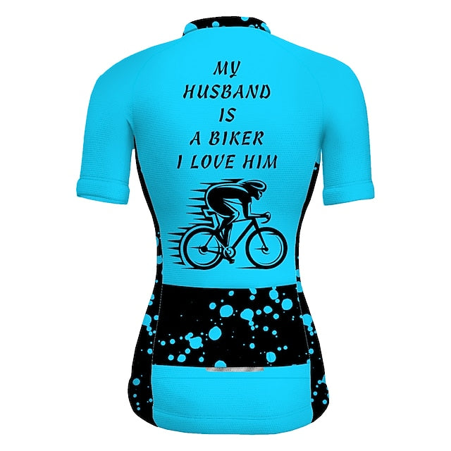 Women's Cycling Jersey Graphic Funny Short Sleeve Bike