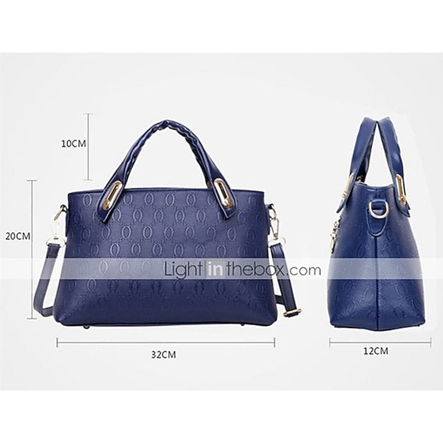 Purse Women's Leather Set Bag Pieces 4 PU