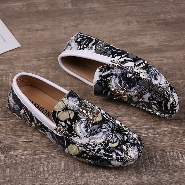 Loafers Boots PU Winter Slip-Ons lined Fleece Men's