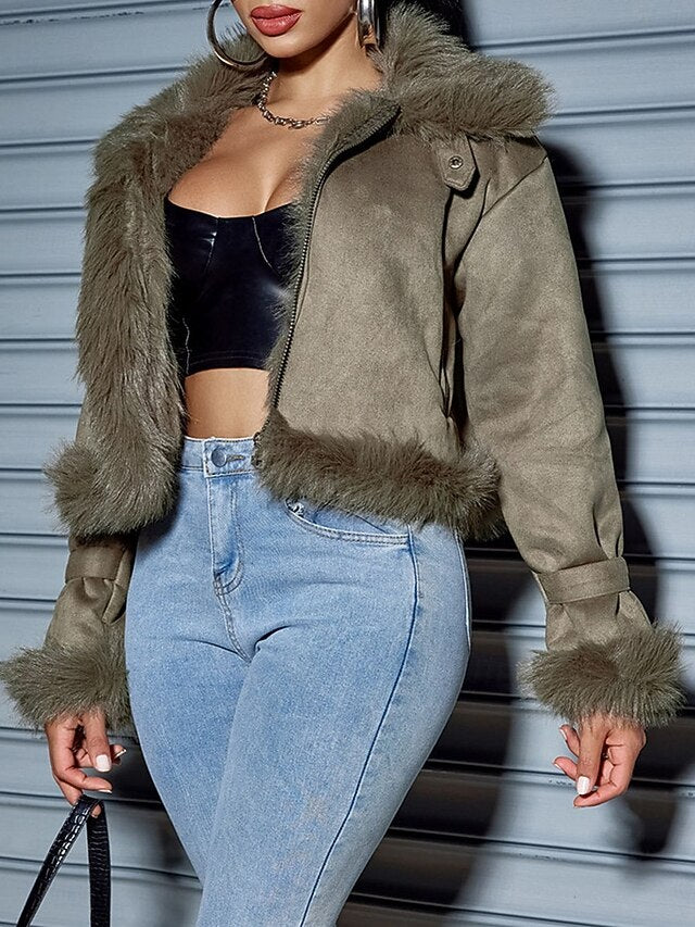 Fall Outdoor Coat Winter Daily Wear Women's Street