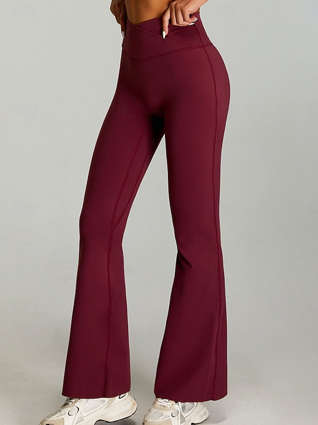 Women's Bell Bottom Chinos Streetwear Casual Athleisure