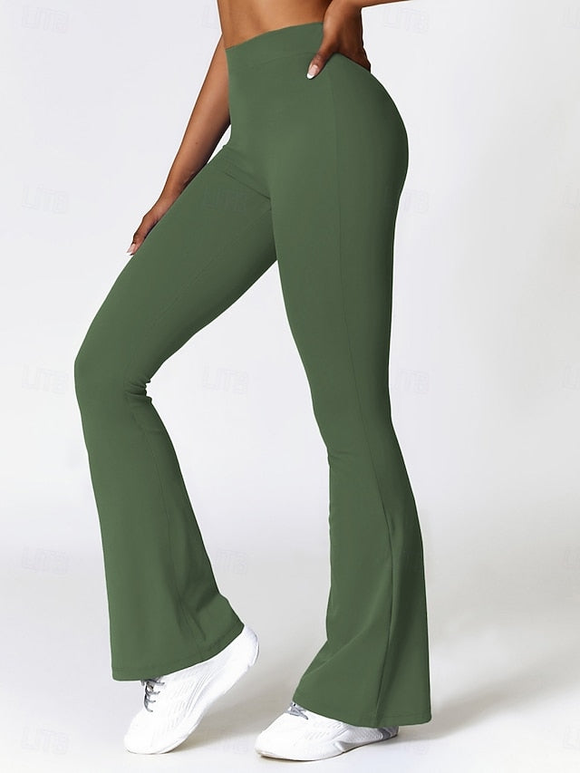 Women's Bell Bottom Chinos Vacation Streetwear Casual Full