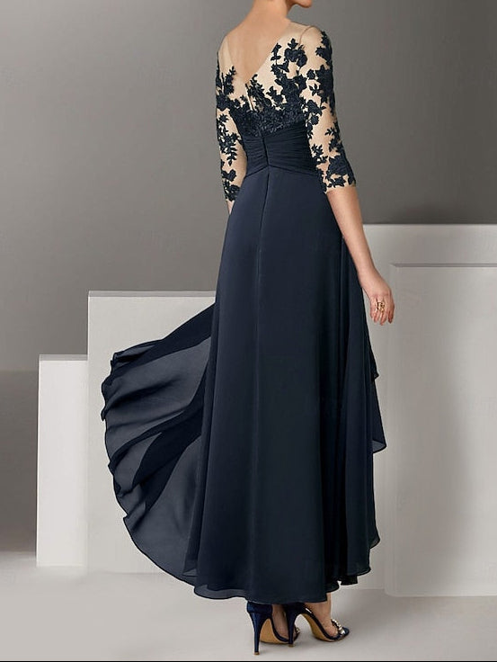 Cocktail Elegant A-Line Dresses Dress Guest Asymmetrical Wedding