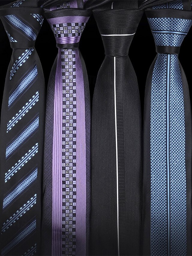 Positioning - Tie Men's Narrow Pattern 6cm Stripe