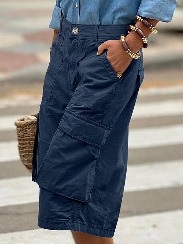 Women's Cargo Shorts Capri Pants Summer Shorts Fashion