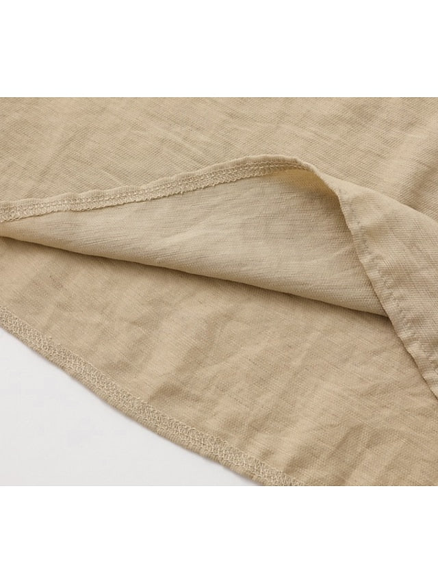 15% Linen Women's Pants Sets Linen Sets Basic Pure Color