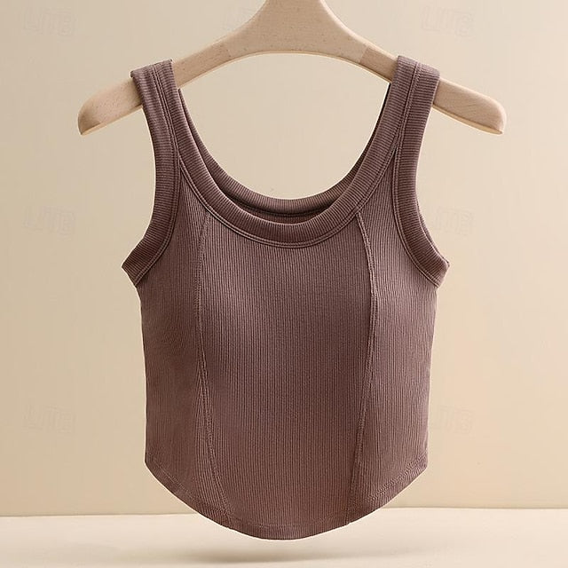 Women's Camisole Tank Top Basic Sleeveless Regular Tops